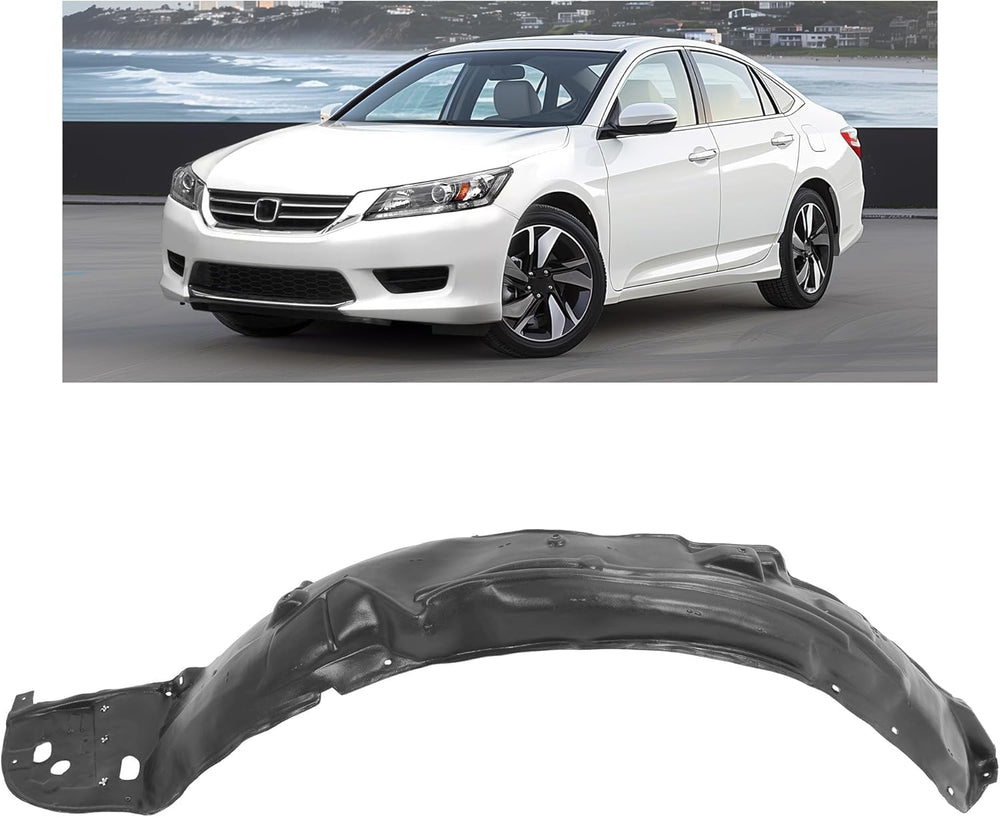HECASA front inner fender liner for Accord left side guards wheelwell from debris