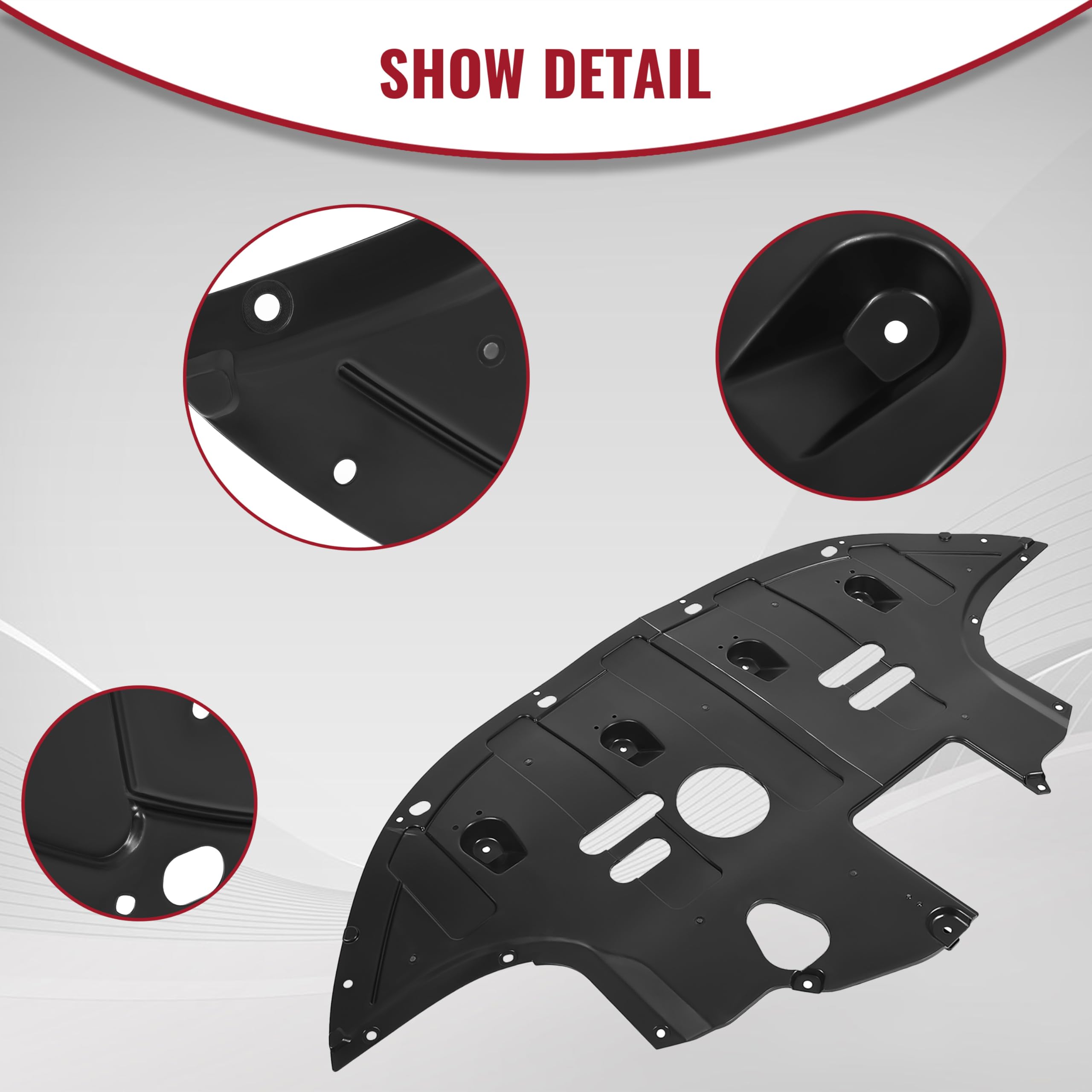 HECASA splash shield installed under Elantra for protection
