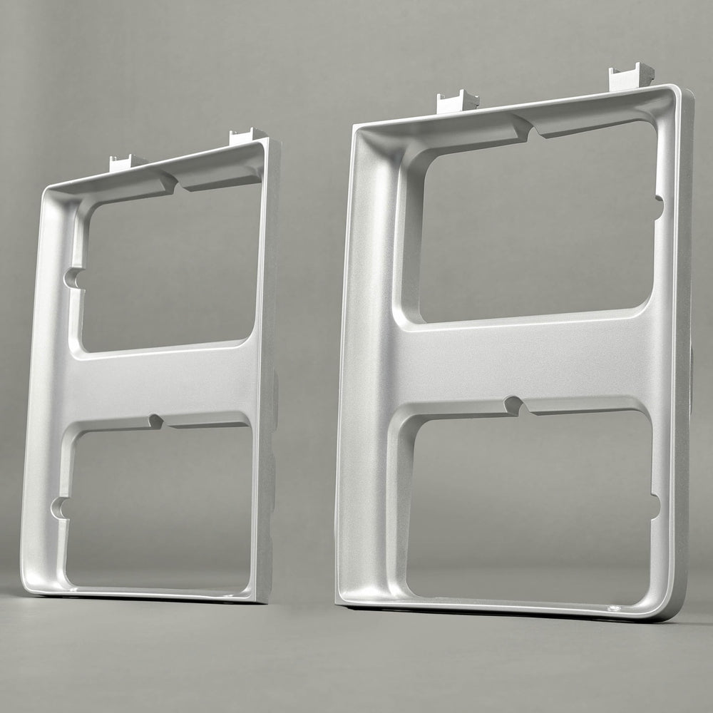Pack includes one pair of HECASA headlight bezels.