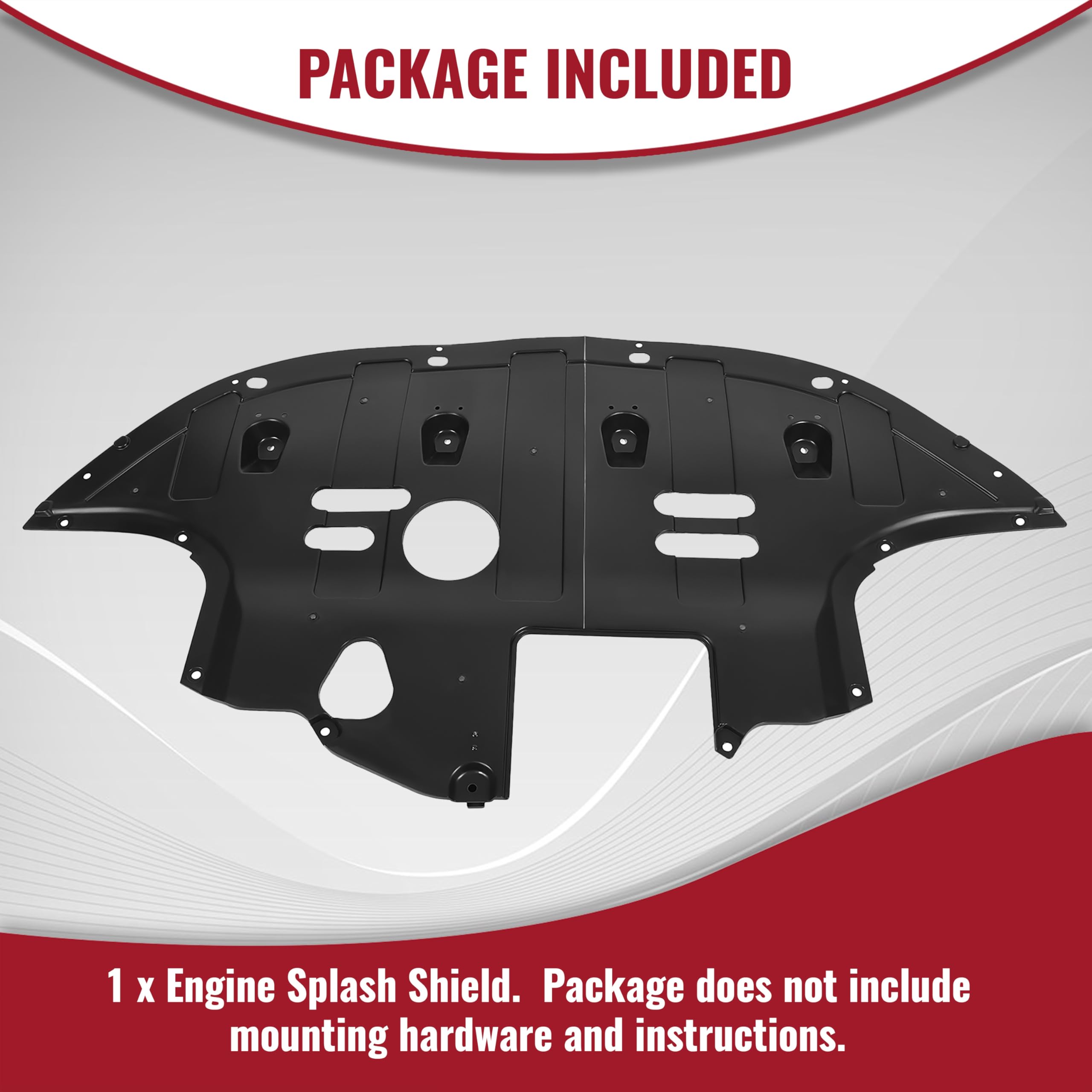 HECASA packaging box showing engine splash shield