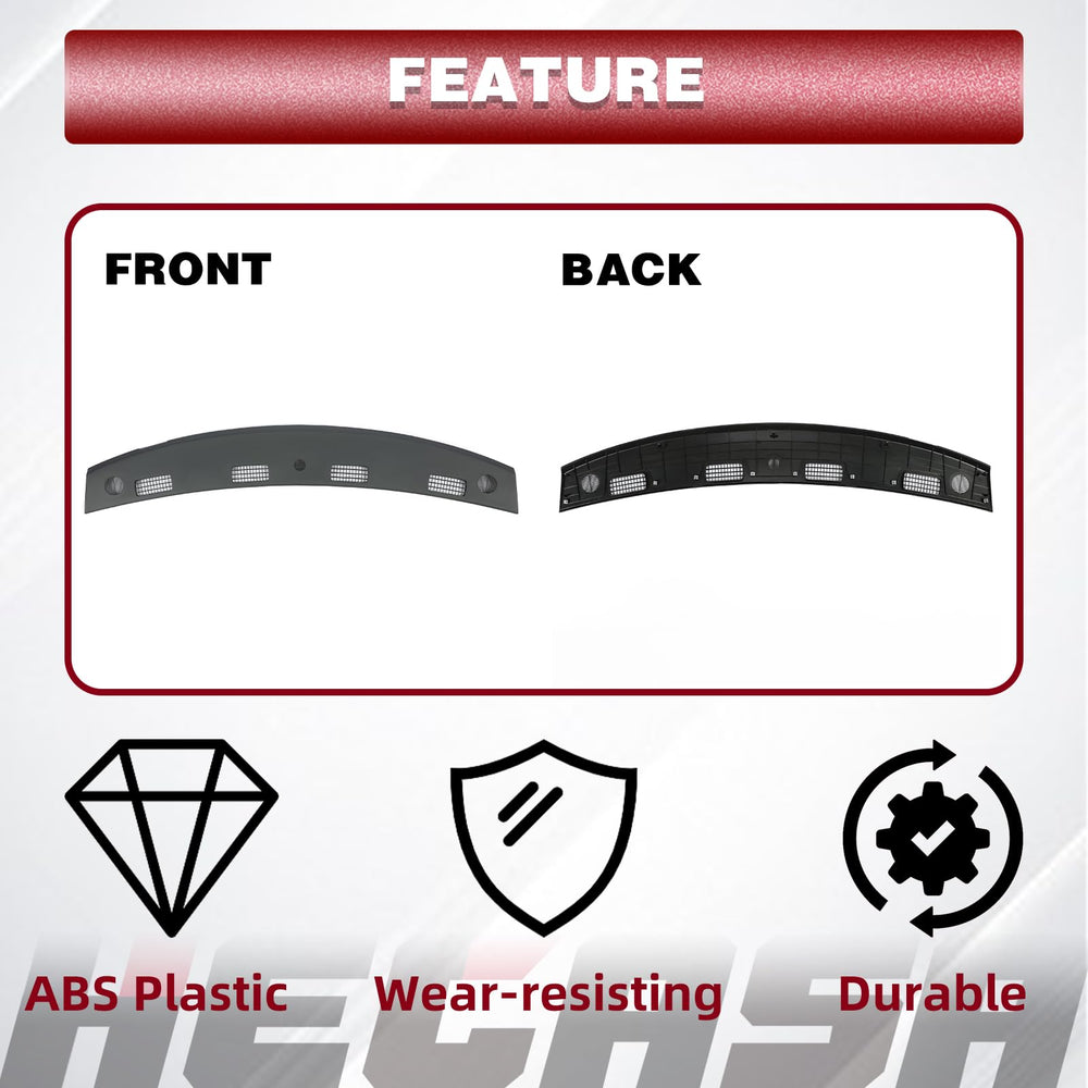 HECASA PP plastic dash panel offers durable, lasting protection.