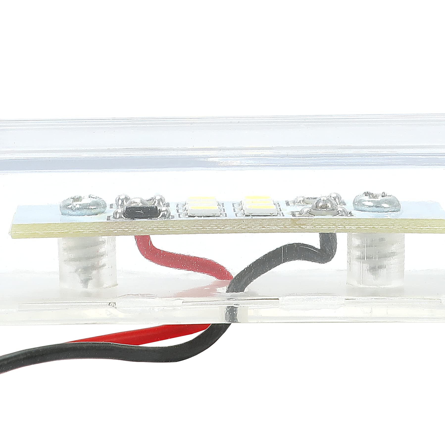 HECASA Roll Pan LED light, wiring setup shown for quick installation