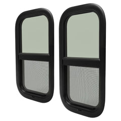 HECASA RV window 12x22 frame with trim for lasting trailer fit and easy mounting