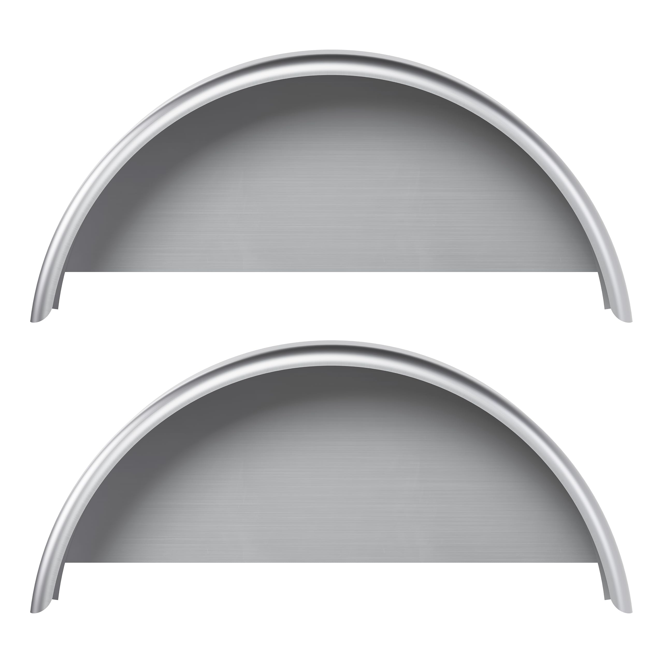 HECASA single axle trailer fender from the front view protects tires on the road