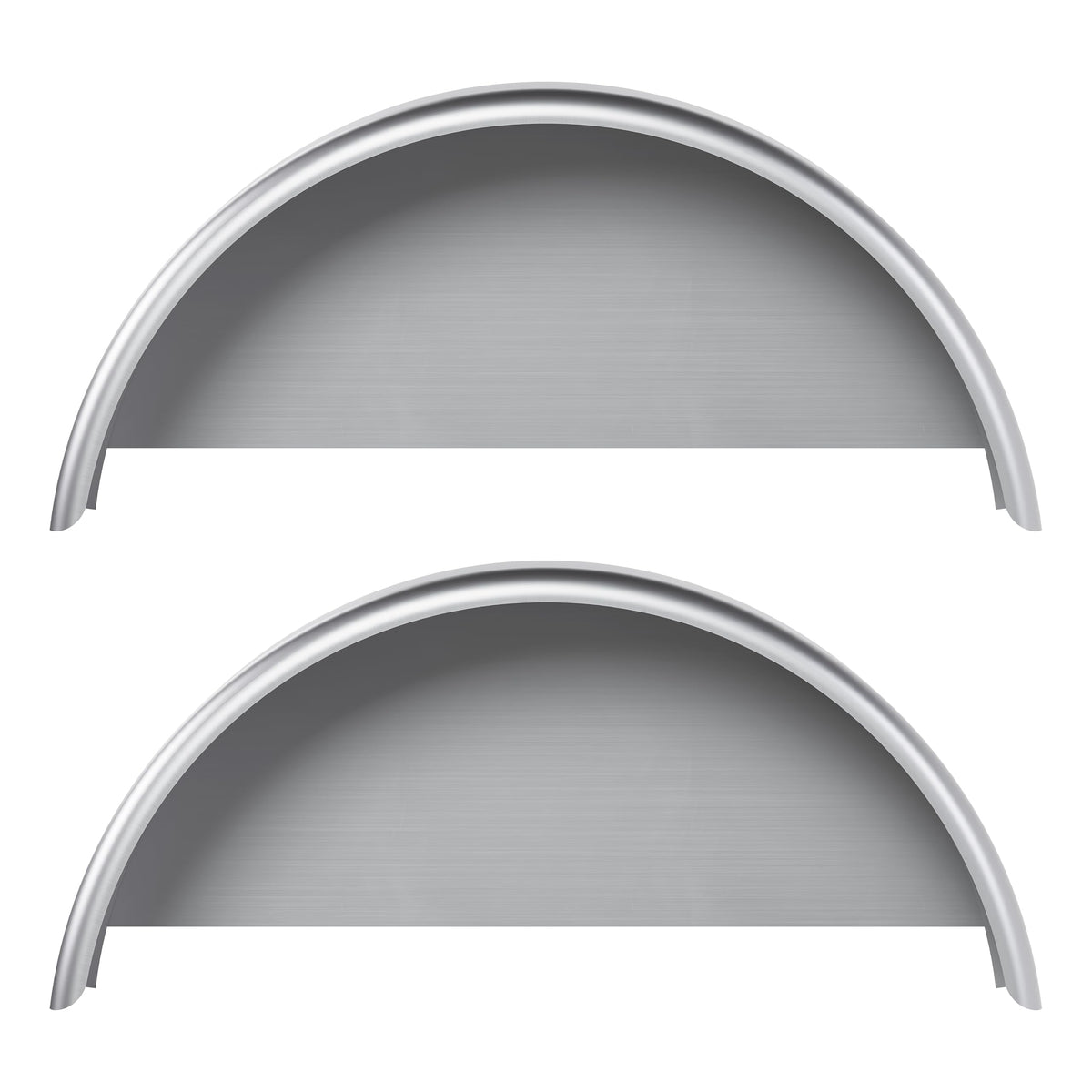 HECASA single axle trailer fender from the front view protects tires on the road
