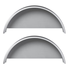 HECASA single axle trailer fender from the front view protects tires on the road
