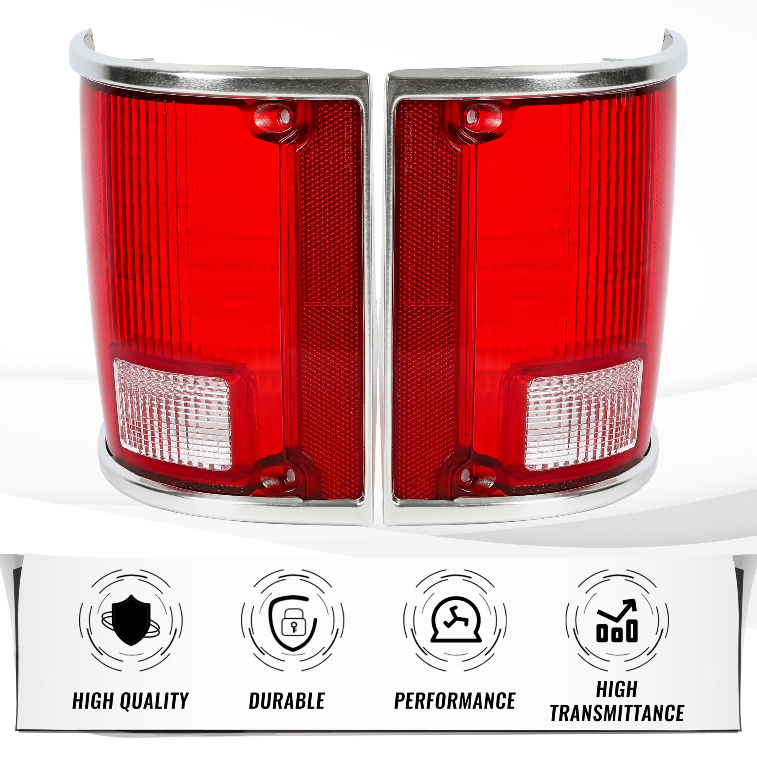 HECASA replacement tail light lens for 5968330/5968329 ensures compatibility.