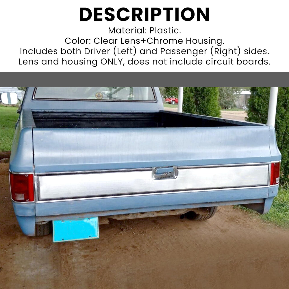 HECASA tail light lens for Suburban/Jimmy left-right installation.