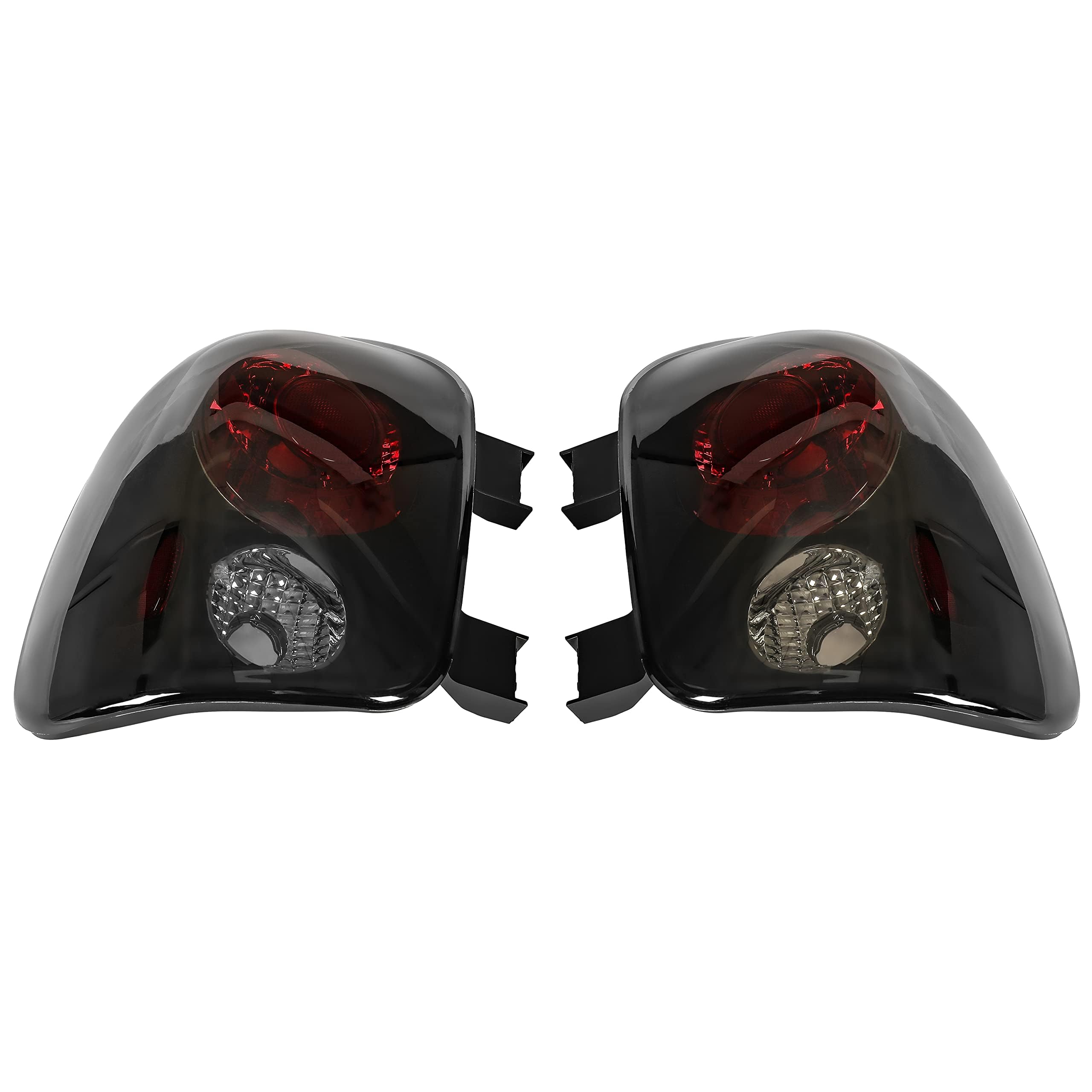 HECASA tail light in black housing complements rugged truck aesthetics.
