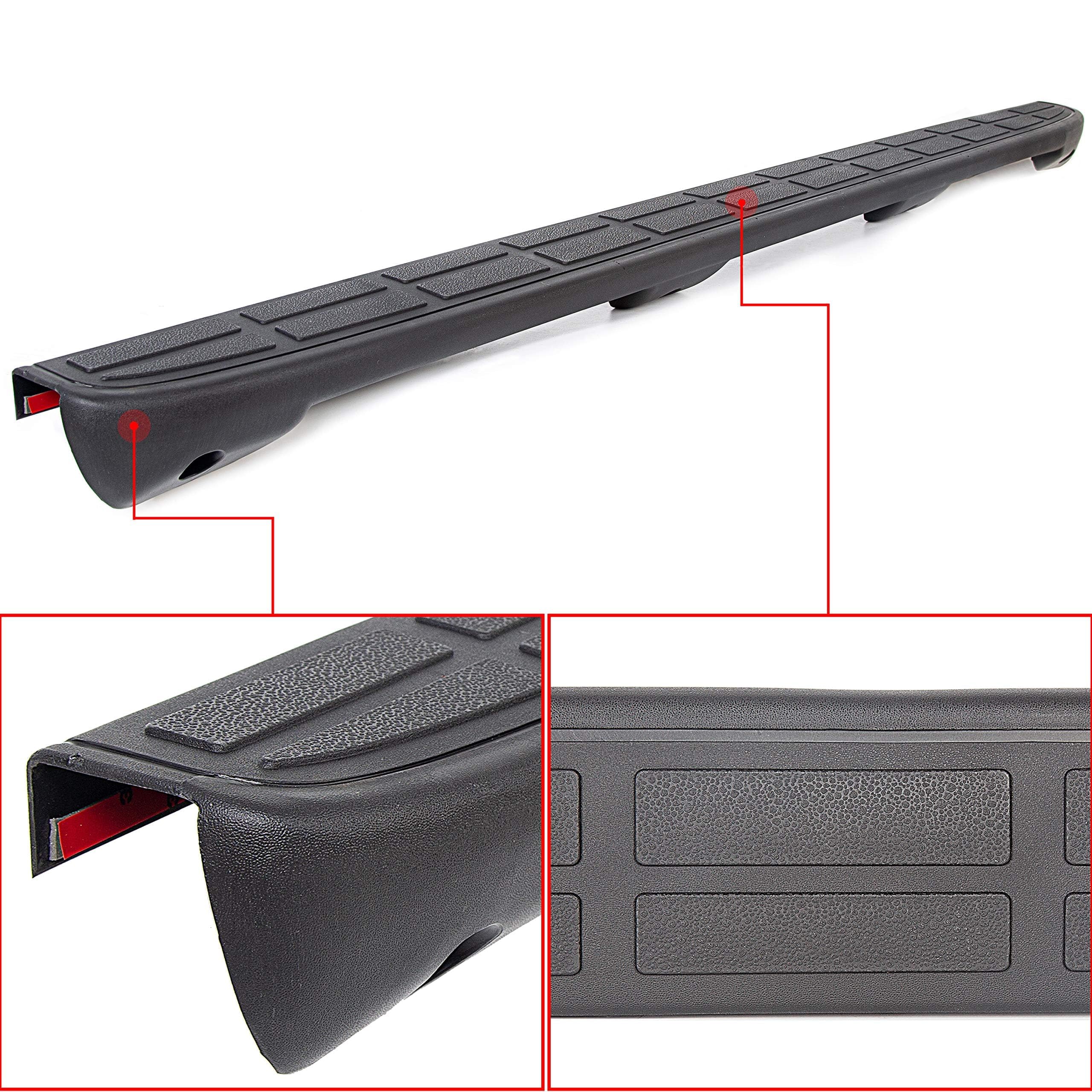 HECASA tailgate spoiler cap for GMC Sierra 1999-2000 protects the tailgate surface.