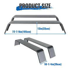 HECASA tandem axle trailer fender installation ready for welding