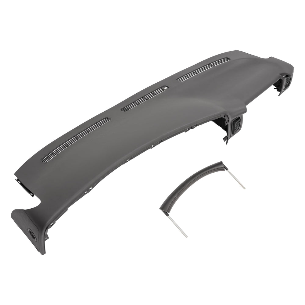 HECASA upper dashboard cap cover front view with gray painted finish