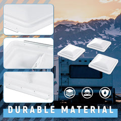 HECASA vent cover with rail system supports rivet installation