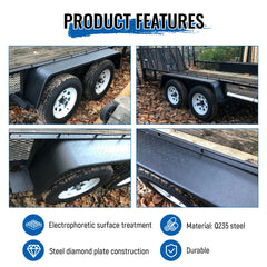 HECASA welding-ready fender surfaces on both sides for secure mounting