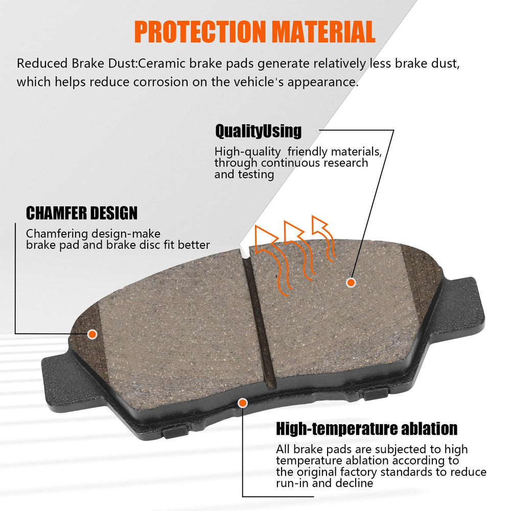 HECHENQICHE brake pad kit front for Honda Fit ensures precise fit and reliable braking.