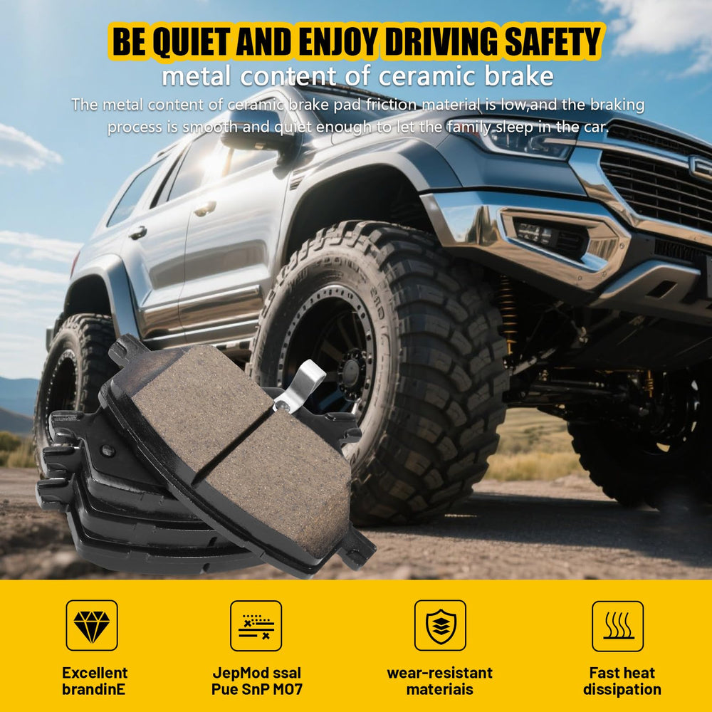 HECHENQICHE brake pads hardware included for easy installation