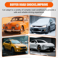 HECHENQICHE ceramic brake pads kit with hardware for Honda Fit easy installation.