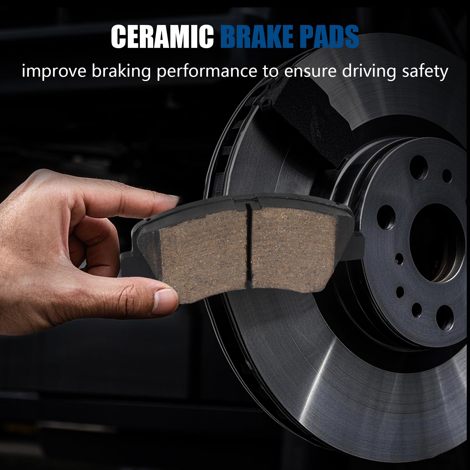 Ceramic HECHENQICHE pads keep wheels clean with zero dust.