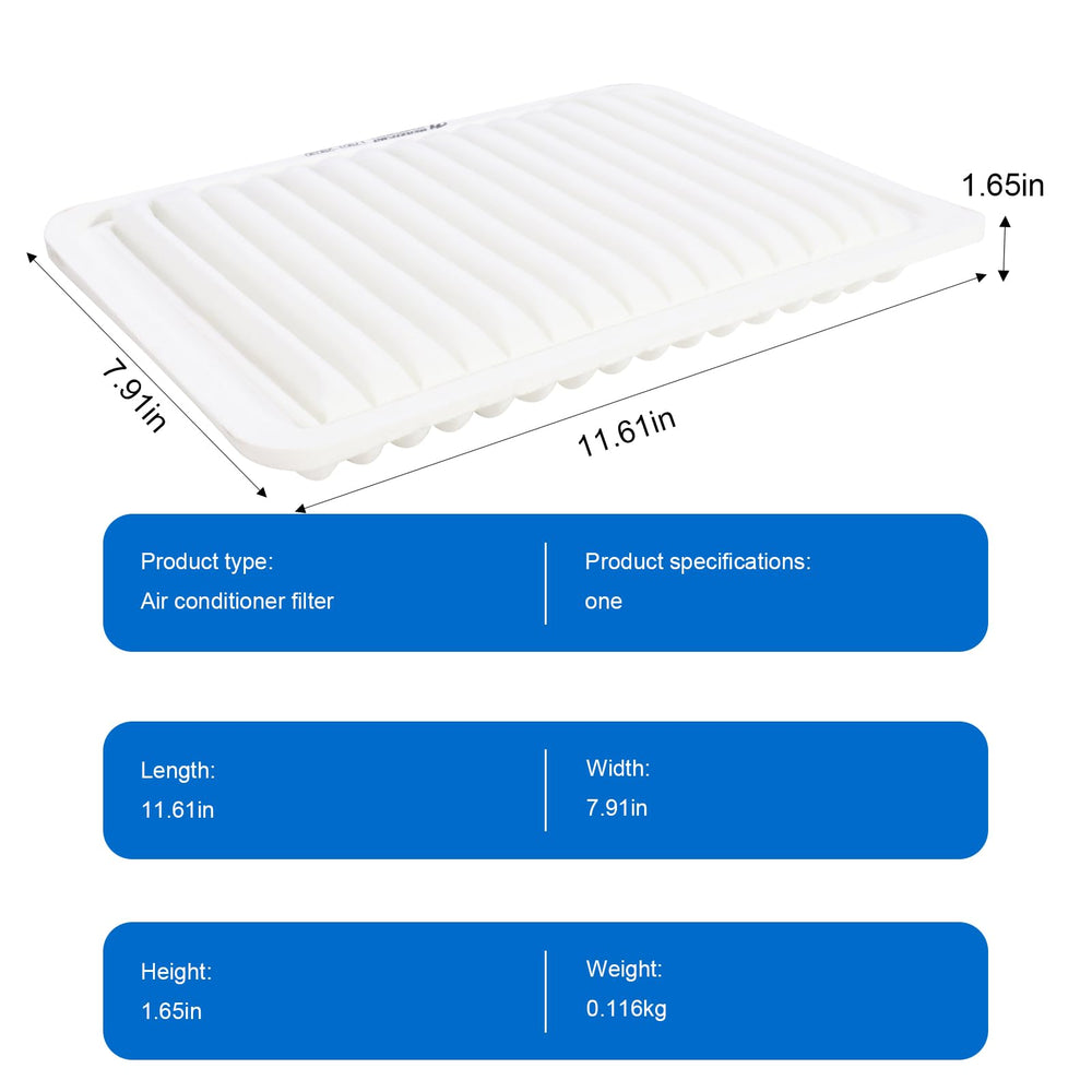 HECHENQICHE engine air filter performance note suggests cleaner intake potential.