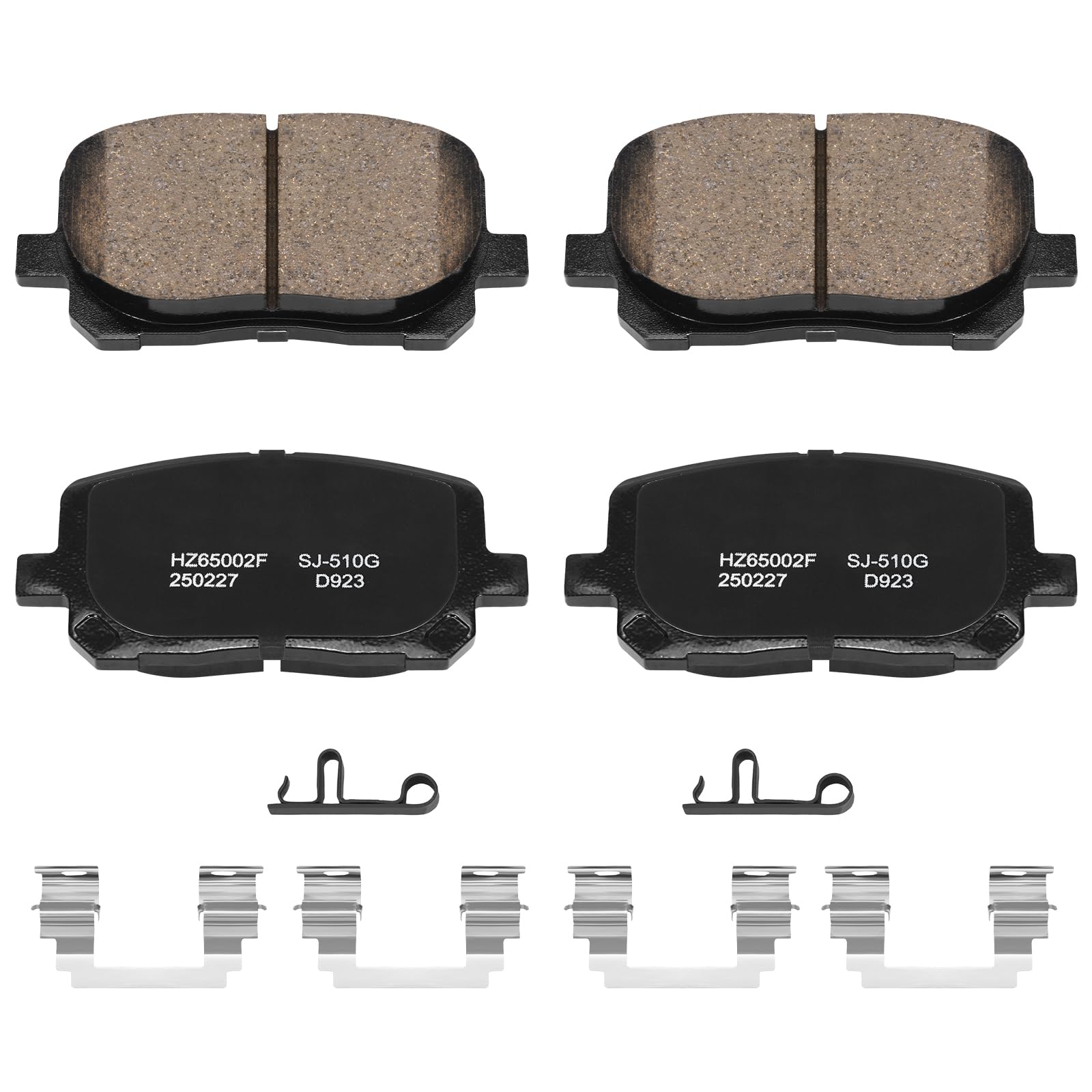 HECHENQICHE ceramic front brake pads kit ready for installation and smoother stopping.