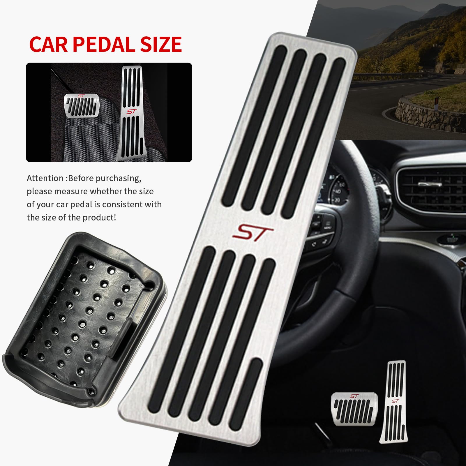 Hecotrax Explorer pedal aluminum texture detail emphasizes rugged durability.