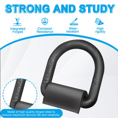 Hedday galvanized finish D rings resist rust in rugged environments
