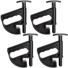 Hedume 4-pack tire changer bead clamp close-up showing durable, wheel-safe grip