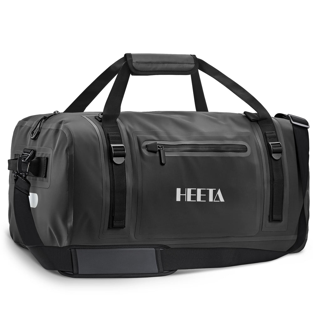 HEETA 70L dry bag with closed-top view, keeps gear dry during rides