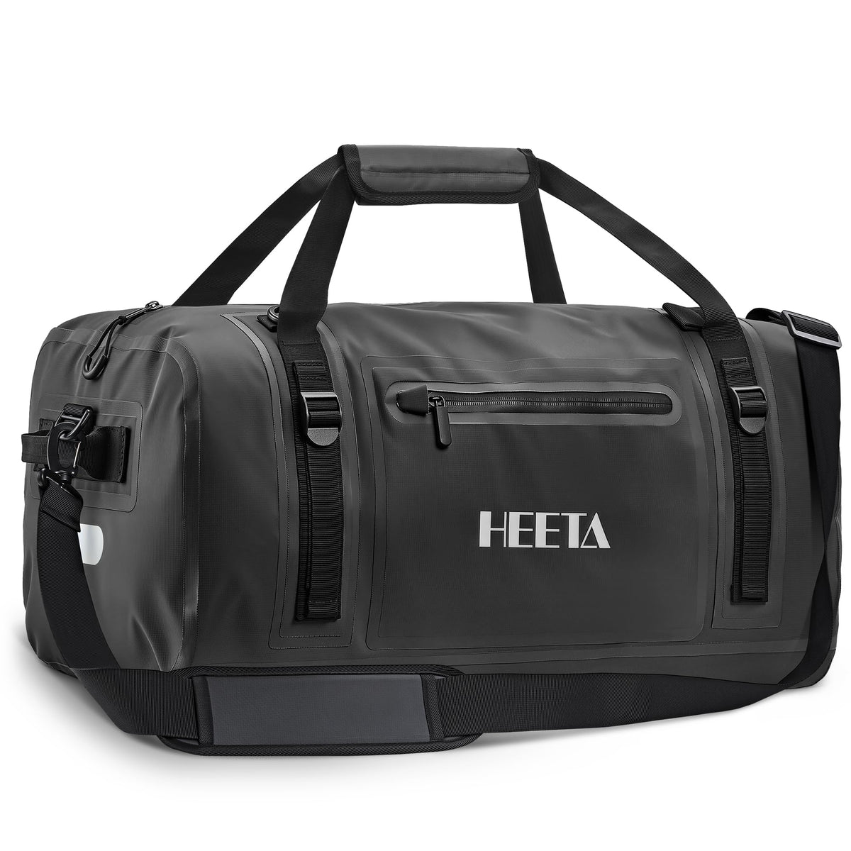 HEETA 70L dry bag with closed-top view, keeps gear dry during rides
