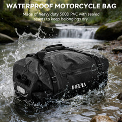 HEETA dry bag with side pocket for quick-access essentials on the move
