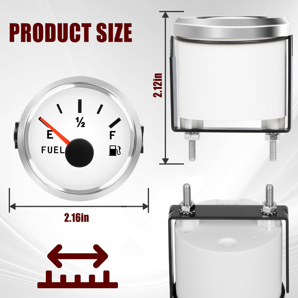 HEETHYCOOL fuel gauge demonstrating automatic signal matching across ranges
