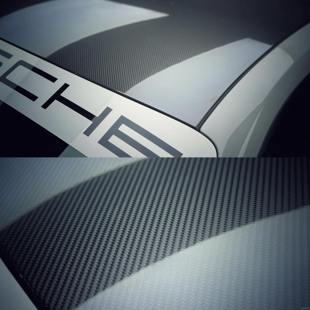 Heinaroman 5D carbon fiber wrap provides durable outdoor exterior protection.