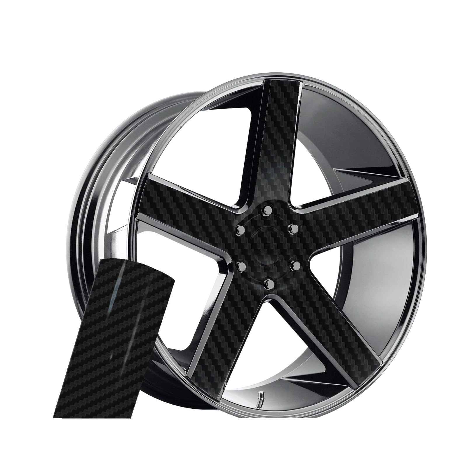 Heinaroman 5D carbon fiber wrap for interior laptop and furniture accents.