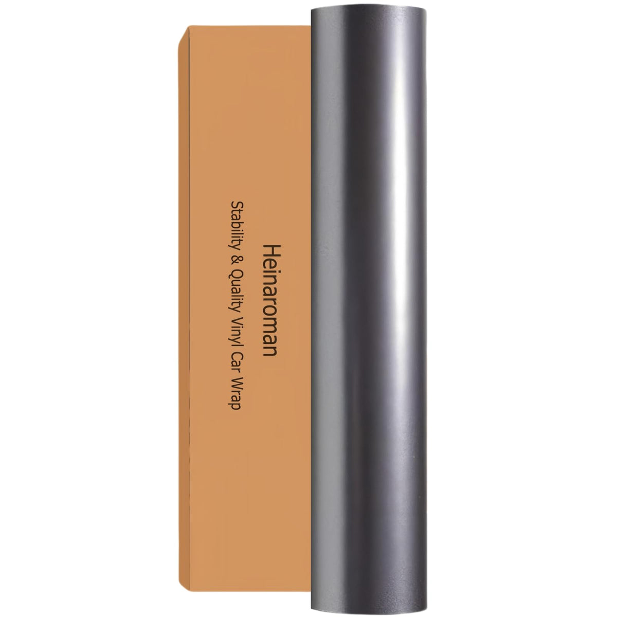 Heinaroman car wrap charcoal grey 25x5ft roll protects paint with a sleek finish.