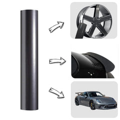 Heinaroman charcoal-grey wrap adhesive-back detail for bubble-free installation.
