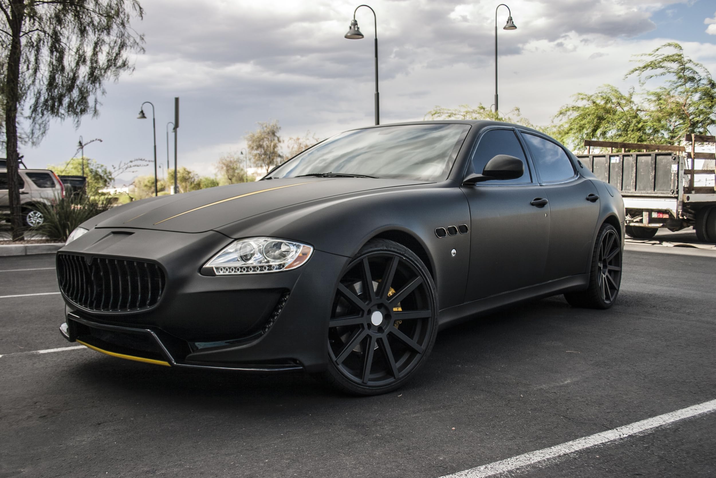 Heinaroman matte black aesthetic enhances vehicle style.