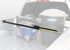 Heininger HitchMate cargo stabilizer bar with adjustable ratcheting for quick, reliable cargo containment.