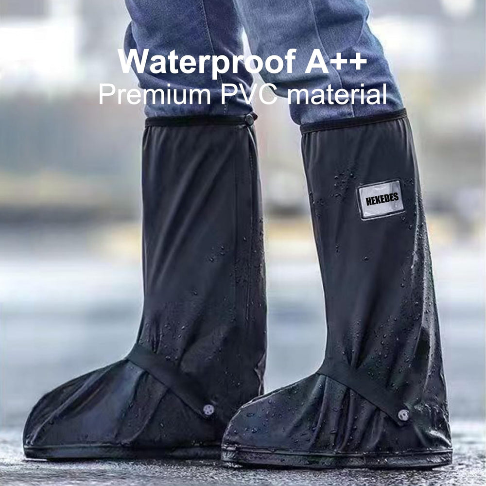 HEKEDES boot cover with reflective belt enhances visibility in low light