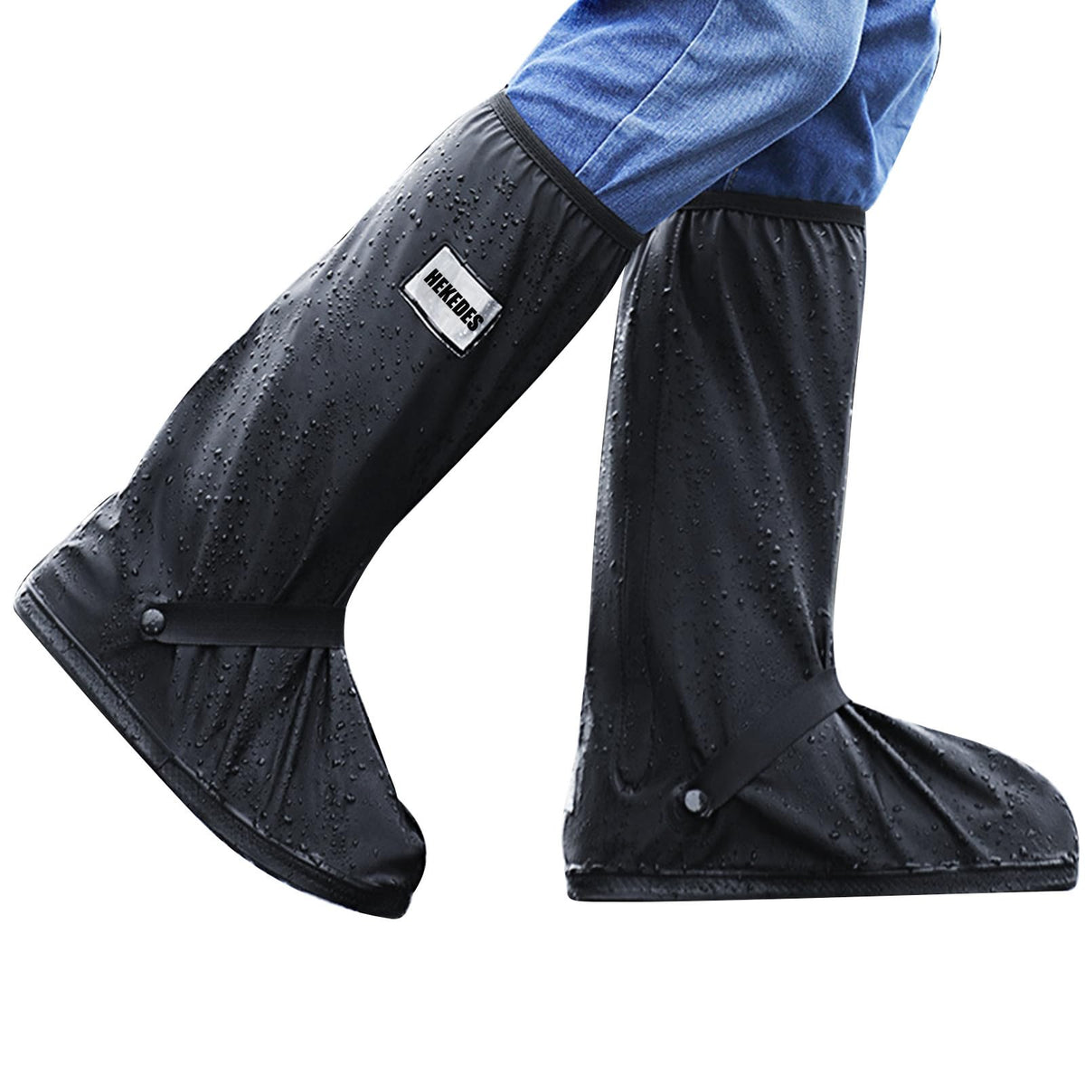 HEKEDES waterproof boot cover with side zipper protects shoes in rain