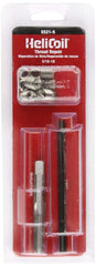Helicoil 5521-6 demonstrates repaired tapped hole in metal components.