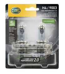 Hella 9003 2.0TB light beam visual demonstrates broader, more precise beam.