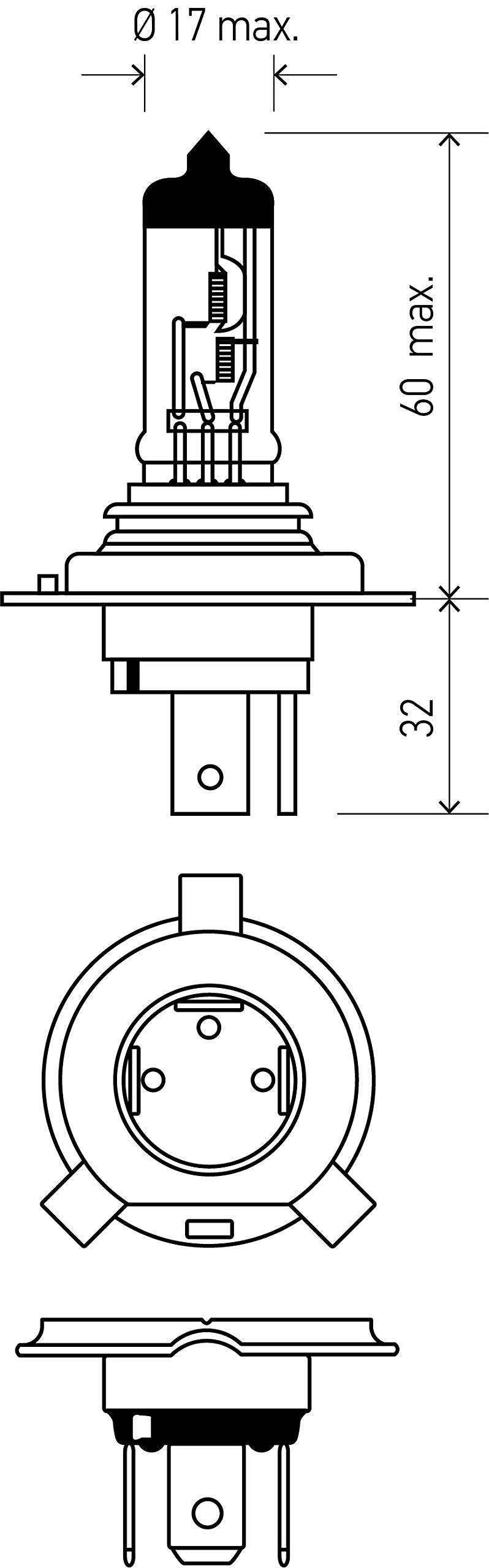 Hella 9003 2.0TB bulb electrical connector shown for easy replacement.