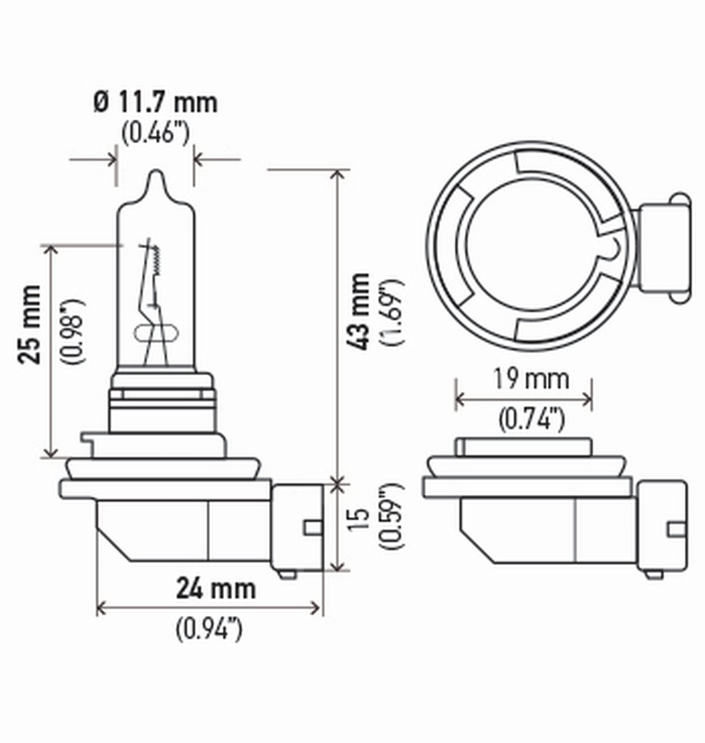 HELLA H9 2.0TB twin blister-pack packaging preserves bulb integrity
