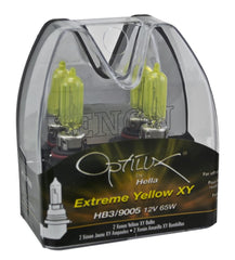 Hella Optilux HB3 9005 bulbs twin-pack ready for installation