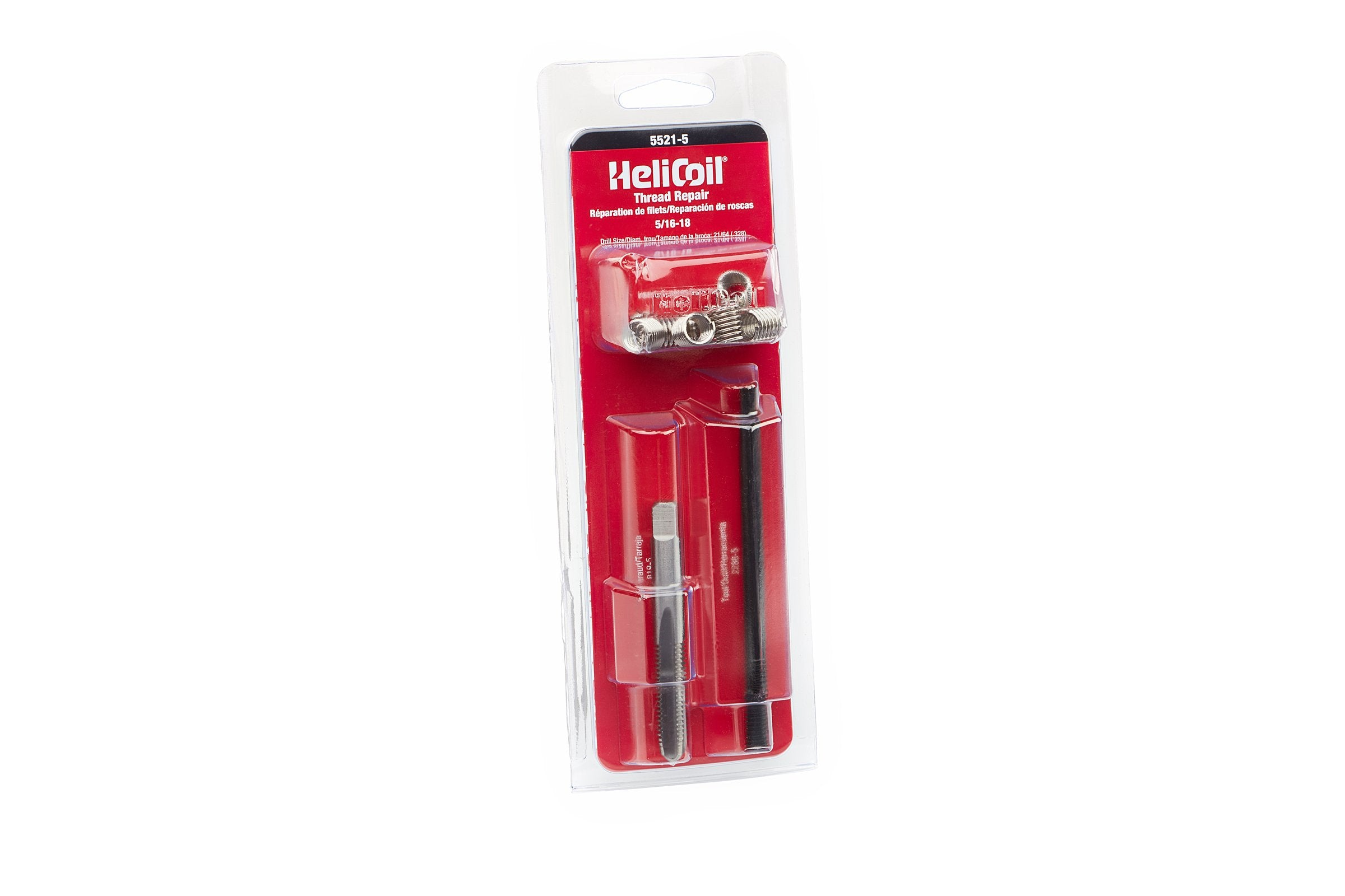 Helicoil 5521-5 kit inserts for 5/16-18 repair, fast durable threaded holes