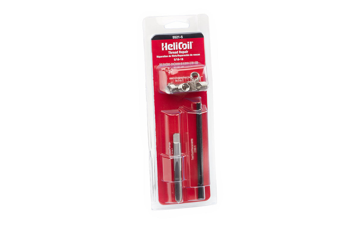 Helicoil 5521-5 kit inserts for 5/16-18 repair, fast durable threaded holes