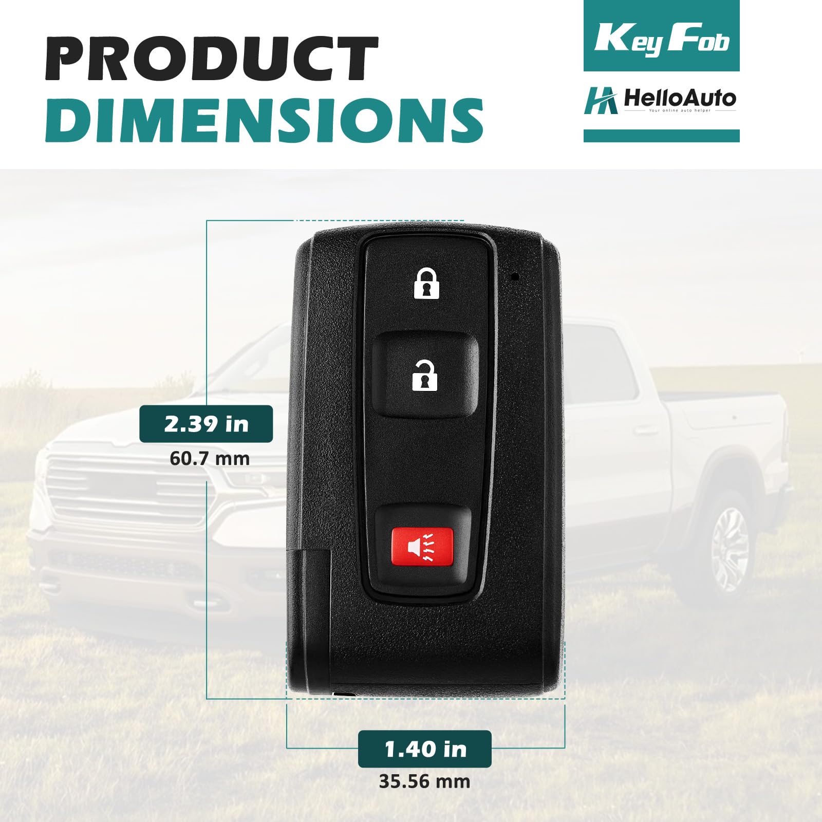 HelloAuto Prius key fob packaging photo showcasing complete kit for quick setup