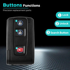HelloAuto Prius key fob internals — chip and battery included.