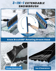 helloleiboo detachable snow shovel adapts to tall vehicles