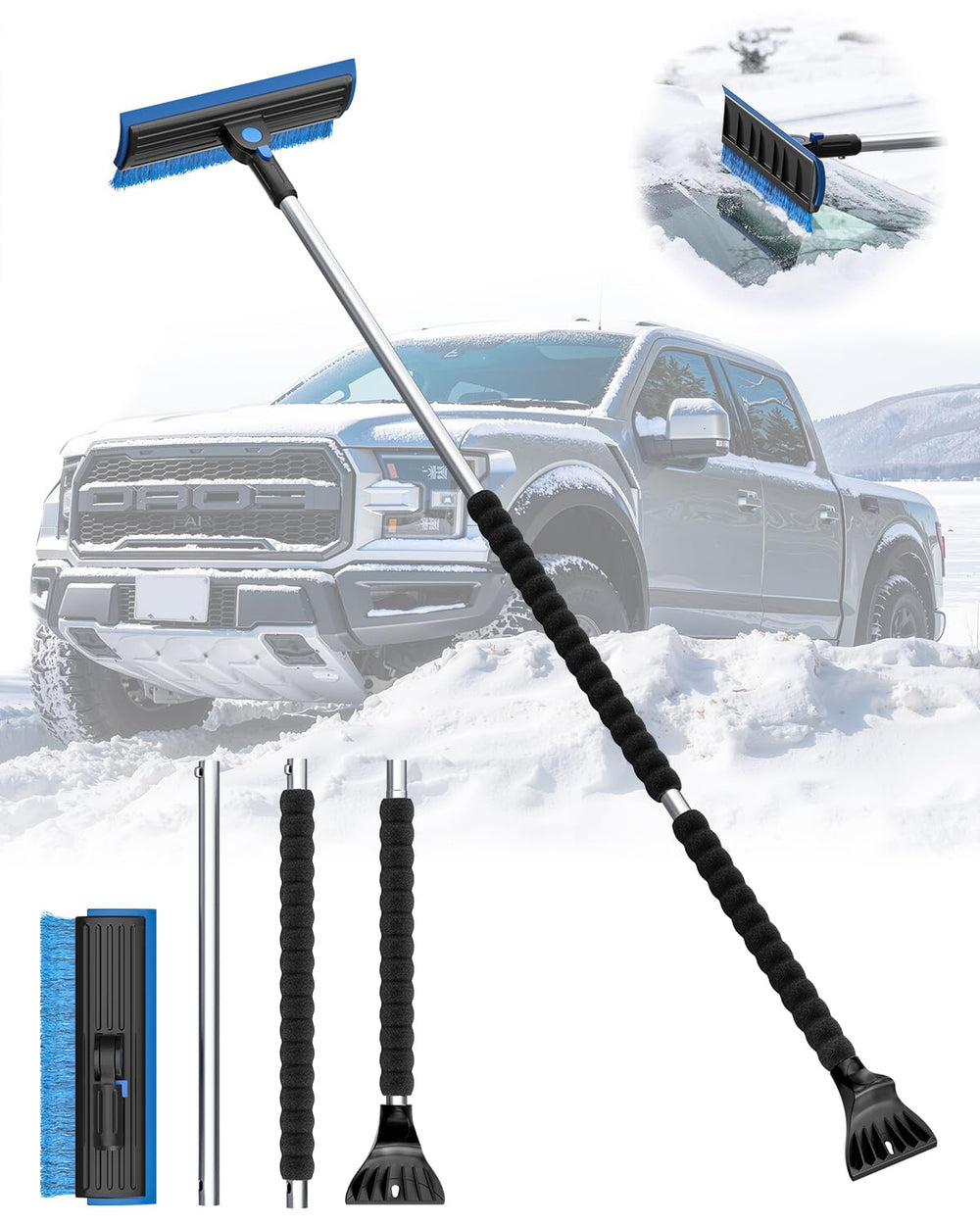helloleiboo extended reach 55-7in suits SUVs and high areas